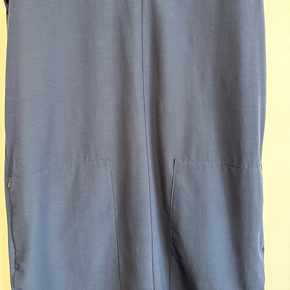 FAHERTY All Day Sleeveless V-Neck Mini Dress Navy Blue Small - Picture 4 of 8